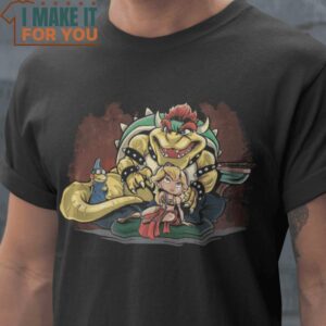 Bowser The Hutt Super Mario T-Shirt, Vintage Halloween Graphic Shirt