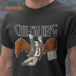 Chili-Falling Led Zeppelin Swan Song The Office T-Shirt, Vintage Halloween Graphic Shirt