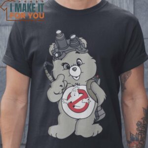 Ghostbuster Bear Care Bear T-Shirt, Vintage Halloween Graphic Shirt