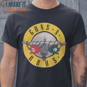 Guns N Bros Super Mario T-Shirt, Vintage Halloween Graphic Shirt