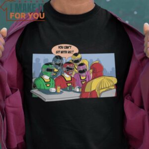 Mean Rangers Mean Girls Mighty Morphin Power Rangers T-Shirt, Vintage Halloween Graphic Shirt