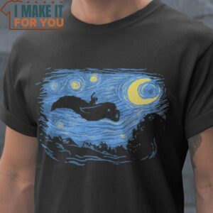 Neverending Starry Night Starry Night T-Shirt, Vintage Halloween Graphic Shirt