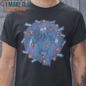 Nom Nom Nom Cookie Monster The Muppets T-Shirt, Vintage Halloween Graphic Shirt