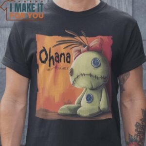 Ohana Lilo’s doll Scrump Lilo & Stitch T-Shirt, Vintage Halloween Graphic Shirt