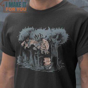 Predators Calvin and Hobbes Predator and Dutch T-Shirt, Vintage Halloween Graphic Shirt
