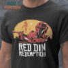 Red Din Redemption Red Dead Redemption The Mandalorian T-Shirt, Vintage Halloween Graphic Shirt