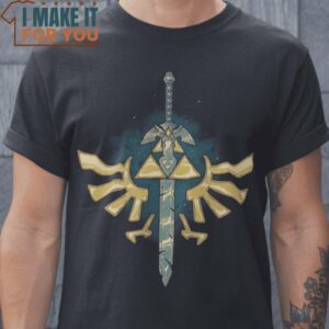 Sword Badge The Legend of Zelda T-Shirt, Vintage Halloween Graphic Shirt