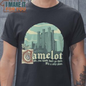 Visit Camelot Monty Python and the Holy Grail T-Shirt, Vintage Halloween Graphic Shirt