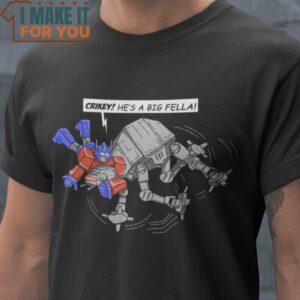 Crikey Optimus Prime Transformer T-Shirt, Retro Halloween Shirt for Sale