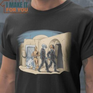DAFT-CANTINA Daft Punk Star Wars T-Shirt, Retro Halloween Shirt for Sale