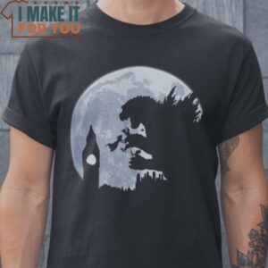Godzilla And Peter Godzilla T-Shirt, Retro Halloween Shirt for Sale