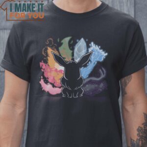 Rainbow Tail Eevee Pokemon T-Shirt, Retro Halloween Shirt for Sale