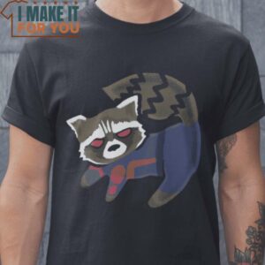 Rocket Raccoon Marvel T-Shirt, Retro Halloween Shirt for Sale