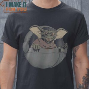 The Child Gremlins Baby Yoda Star Wars T-Shirt, Retro Halloween Shirt for Sale