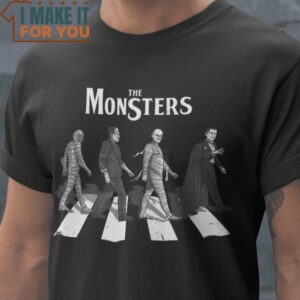 The Monsters Abbey Road Monster T-Shirt, Retro Halloween Shirt for Sale
