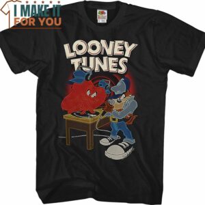 DJ Gossamer and MC Taz Looney Tunes T-Shirt, Vintage Looney Tunes tee for Adults