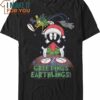 Greetings Earthlings Marvin The Martian Looney Tunes T-Shirt, Vintage Looney Tunes tee for Adults