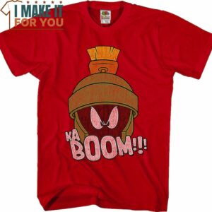 Kaboom Marvin The Martian Looney Tunes T-Shirt, Vintage Looney Tunes tee for Adults