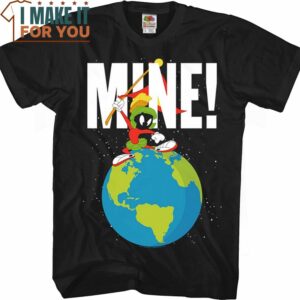 Mine Marvin The Martian Looney Tunes T-Shirt, Vintage Looney Tunes tee for Adults