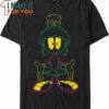 Neon Marvin The Martian Looney Tunes T-Shirt, Vintage Looney Tunes tee for Adults