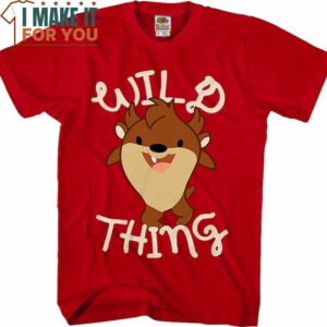 Wild Thing Baby Taz Looney Tunes T-Shirt, Vintage Looney Tunes tee for Adults