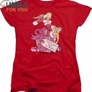 Womens Lola Bunny Christmas Gift Looney Tunes Shirt, Vintage Looney Tunes tee for Adults