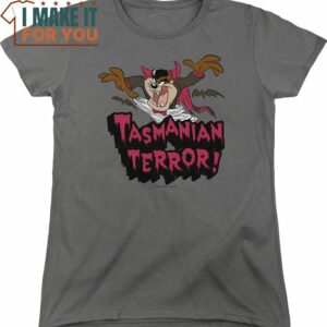 Womens Tasmanian Terror Looney Tunes Shirt, Vintage Looney Tunes tee for Adults
