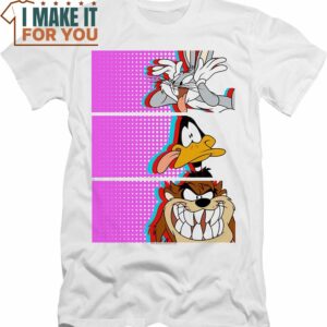 Bugs Bunny Daffy Duck Tasmanian Devil Looney Tunes T-Shirt, Vintage Looney Tunes tee for Adults
