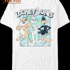Eighties Shapes Looney Tunes T-Shirt, Vintage Looney Tunes tee for Adults