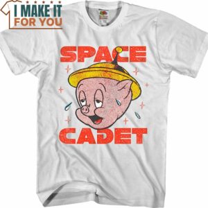 Space Cadet Porky Pig Looney Tunes T-Shirt, Vintage Looney Tunes tee for Adults
