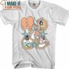 Superstars Looney Tunes T-Shirt, Vintage Looney Tunes tee for Adults