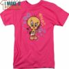 Tweety Bird Rock Star Looney Tunes T-Shirt, Vintage Looney Tunes tee for Adults