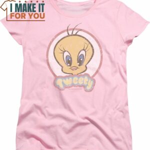 Womens Tweety Looney Tunes Shirt, Vintage Looney Tunes tee for Adults