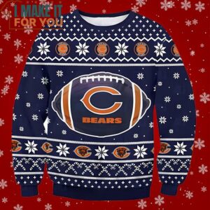 Chicago Bears 2023 Football Unisex Christmas Ugly Sweater Perfect Christmas Gift for a Chicago Bears Fan 2