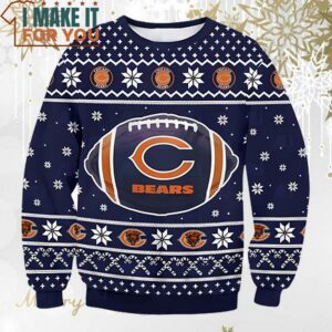 Chicago Bears 2023 Football Unisex Christmas Ugly Sweater Perfect Christmas Gift for a Chicago Bears Fan 3