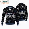 Chicago Bears Black Snow and Deer Ugly Christmas Xmas Sweater, Perfect Christmas Gift for a Chicago Bears Fan