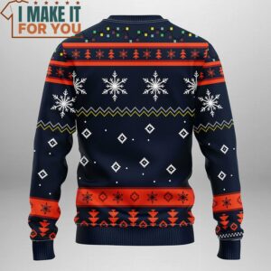 Chicago Bears Funny Grinch Snowfake Christmas Ugly Sweater Best Christmas Gift for Chicago Bears Fans 2