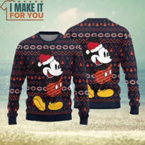 Chicago Bears Mick Mouse Teams Pattern Ugly Sweater For Christmas Christmas Gifts for Chicago Bears Fans 2