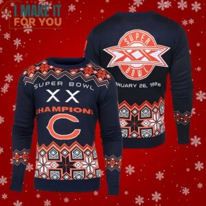 Chicago Bears NFL Super Bowl Commemorative Ugly Sweater Perfect Christmas Gift for a Chicago Bears Fan 2