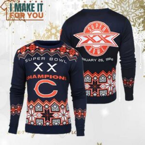 Chicago Bears NFL Super Bowl Commemorative Ugly Sweater Perfect Christmas Gift for a Chicago Bears Fan 3