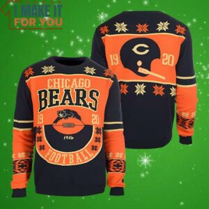 Chicago Bears NFL Retro Cotton Ugly Christmas Sweater Perfect Christmas Gift for a Chicago Bears Fan 4