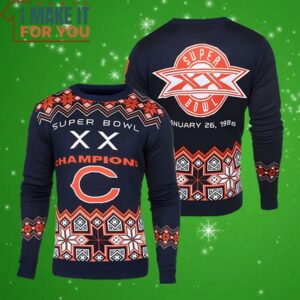 Chicago Bears NFL Super Bowl Commemorative Ugly Sweater Perfect Christmas Gift for a Chicago Bears Fan 4
