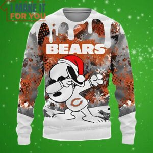 Chicago Bears Snoopy Dabbing The Peanuts Christmas Gift Ugly Sweater Perfect Christmas Gift for a Chicago Bears Fan 4