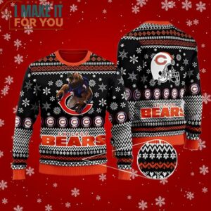 Chicago Bears Ugly Sweater Symbol Chicago Bears Football Perfect Christmas Gift for a Chicago Bears Fan 2