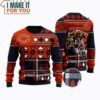 Chicago Bears Vintage Custom Name 3D Ugly Christmas Sweater, Perfect Christmas Gift for a Chicago Bears Fan