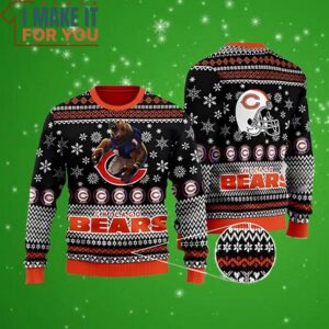 Chicago Bears Ugly Sweater Symbol Chicago Bears Football Perfect Christmas Gift for a Chicago Bears Fan 4
