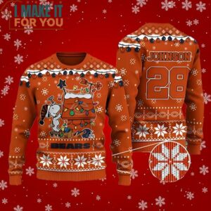 Chicago Snoopy Bears Ugly Christmas Sweater Perfect Christmas Gift for a Chicago Bears Fan 2
