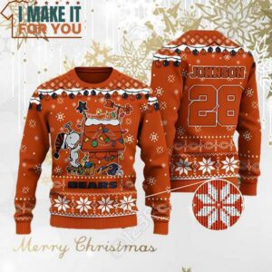 Chicago Snoopy Bears Ugly Christmas Sweater Perfect Christmas Gift for a Chicago Bears Fan 3