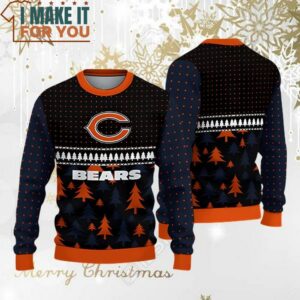 Men's Chicago Bears Ugly Christmas Sweater For Christmas Holiday Perfect Christmas Gift for a Chicago Bears Fan 4