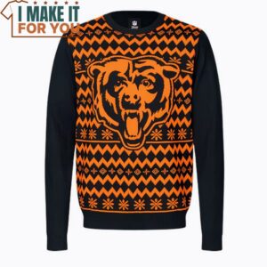 NFL Ugly Sweater Chicago Bears Jumper Christmas Big Logo Xmas, Perfect Christmas Gift for a Chicago Bears Fan